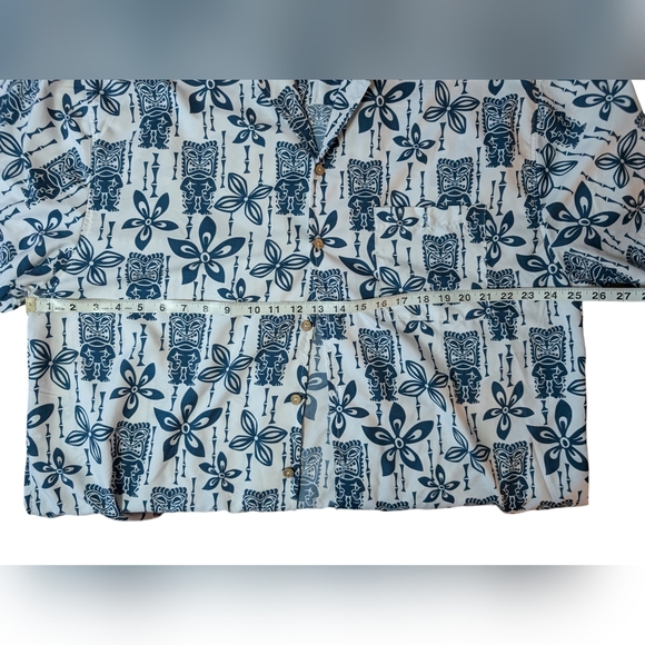 Uzzi Men's short-sleeved Hawaiian shirt size XXL - Picture 5 of 6